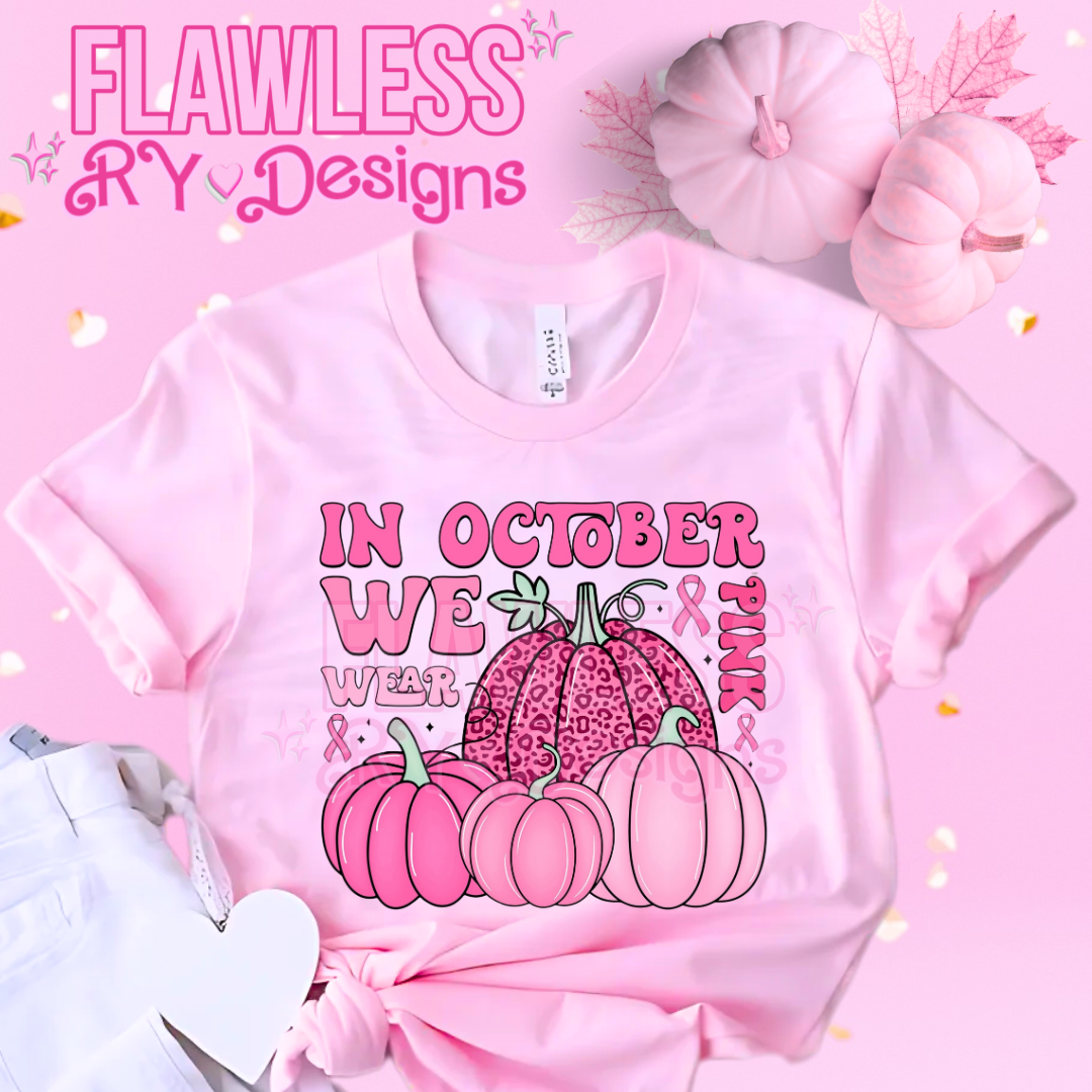 In October we wear pink